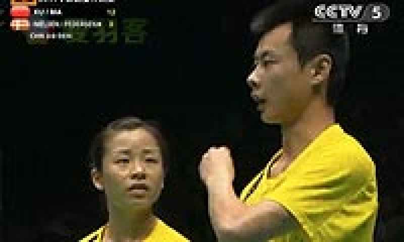 于洋/王晓理vs松尾静香/内藤真实 2011苏迪曼杯 女双资格赛视频
