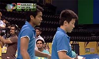 艾哈迈德/纳西尔VS申白喆/张艺娜 2013印度超级赛 混双1/4决赛视频