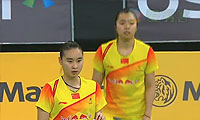 包宜鑫/田卿VS佩蒂森/尤尔 2013马来公开赛 女双1/4决赛视频
