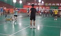 胡煜VS宋宗耀 唐山市首届羽毛球邀请赛 男单资格赛比赛视频