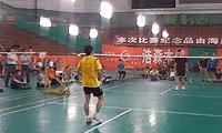 胡煜VS宋宗耀(下) 唐山市首届羽毛球邀请赛 男单资格赛比赛