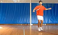 羽毛球步法：并步跳