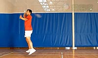 羽毛球步法：拦截跳步