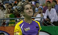 马琳VS辛德胡 2013印度羽毛球联赛 女单资格赛视频