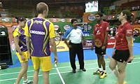 迪柱/古塔VS摩根森/马琳 2013印度羽毛球联赛 混双资格赛视频