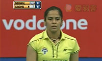 内维尔VS辛德胡 2013印度羽毛球联赛 女单决赛视频
