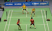 陆基/安妮莎VS刘成/包宜鑫 2013中国大师赛 混双1/16决赛视频