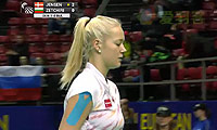 延森VS泽奇里 2014欧洲团体锦标赛 女单半决赛视频