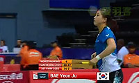 裴延姝VS菲比 2014尤伯杯 女单资格赛视频