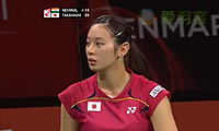 内维尔VS高桥沙也加 2014羽毛球世锦赛 女单1/8决赛视频
