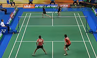哈纳迪亚/佩马塔萨里VS邹美君/李明艳 2014印尼大师赛 女双半决赛视频