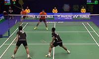 刘小龙/邱子瀚VS玛尼蓬/尼迪蓬 2014香港公开赛 男双1/4决赛视频