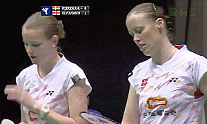 佩蒂森/尤尔(丹麦)VS奥利弗/L.史密斯(英格兰) 2015欧洲团体锦标赛 女双决赛视频