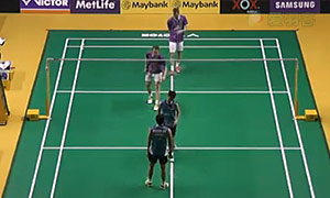 鲍伊/摩根森VS费尔纳迪/苏卡穆约 2015马来公开赛 男双1/16决赛视频