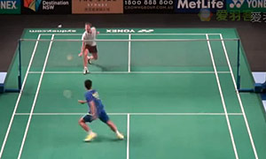 王睁茗VS利弗德斯 2015澳洲公开赛 男单1/8决赛视频