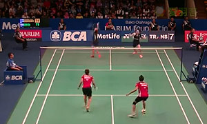 普缇塔/沙西丽VS黛安/美拉提 2015印尼公开赛 女双1/16决赛视频