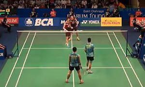 高成炫/申白喆VS瓦赫尤那亚卡/尤苏夫 2015印尼公开赛 男双1/4决赛视频