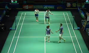拉姆斯富斯/赫特里克VS张课琦/张莘恬 2015美国公开赛 混双1/16决赛视频