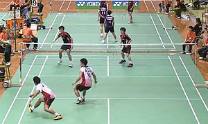 井上拓斗/金子祐树VS大越泉/星野翔平 2015日本社会人锦标赛 男双1/4决赛视频