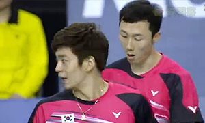 李龙大/柳延星VS鲍伊/摩根森 2015韩国公开赛 男双半决赛视频