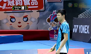 王子维VS骆建佑 2015中华台北羽毛球黄金赛 男单1/8决赛视频