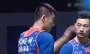 鲍伊/摩根森VS柴飚/洪炜 2015世界羽联总决赛 男双小组赛视频