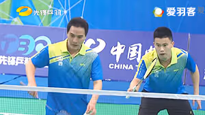 熊俊/杨颖VS王铮/陈扬 2016贺岁杯对抗赛 男双小组赛视频