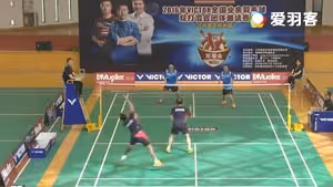 郑州站丙组江虹/姜长斌VS王小华/秦健 2016双雄会混合团体赛 男双小组赛视频