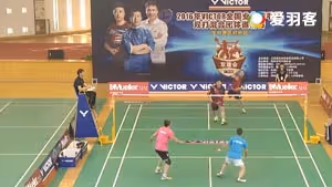 郑州站丙组姜长斌/张强VS陆军/王晓羽 2016双雄会混合团体赛 男双决赛视频