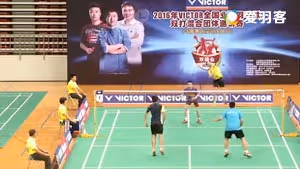 深圳站甲组丘国兴/陈华东VS李高帆/罗宏浩 2016双雄会混合团体赛 男双小组赛视频