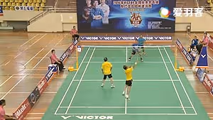 海口站公开组王峥嵘/王小刚VS符发正/林天明 2016双雄会混合团体赛 男双决赛视频