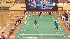 海口站丙组曾海雄/蒙鸿丽VS林智武/林丽君 2016双雄会混合团体赛 混双决赛视频