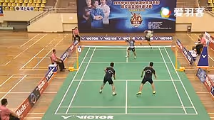 海口站乙组杨德成/孙孝星VS曾名/符胜志 2016双雄会混合团体赛 男双决赛视频