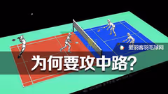 业余双打攻中路，坐收渔人之利！