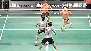拉哈育/瑞诺威VS陈旻鑫/胡绫芳 2016世界青年羽毛球锦标赛 混合团体小组赛视频