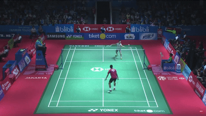 桃田贤斗杀追身直接得分.