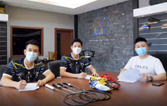 重新再出发 吴蔚昇刘隽程签约新赞助商