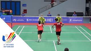 东南亚运动会混双半决赛：里诺夫/皮塔vs陈堂杰/白燕薇 
