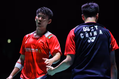 刘雨辰/欧烜屹2-0险胜印尼小将！挺进日本赛8强！