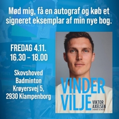 安赛龙新书《Vindervilje》在丹麦各地出版