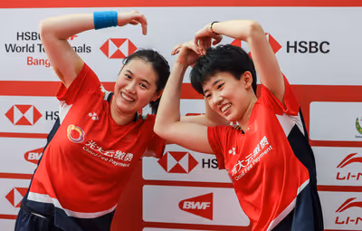 张殊贤/郑雨2-0拉哈尤/西蒂集锦！2022年世界羽联总决赛小组赛第二轮