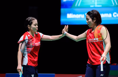 陈清晨/贾⼀凡2-0横扫日本女双集锦！2023年全英羽毛球公开赛1/16决赛