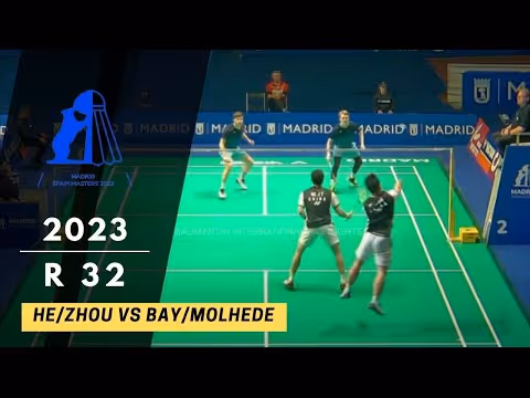 何济霆/周昊东2-0杰普/莱斯集锦！2023西班牙大师赛男双1/16决赛