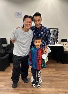 李宗伟晒与歌手陈奕迅的合照