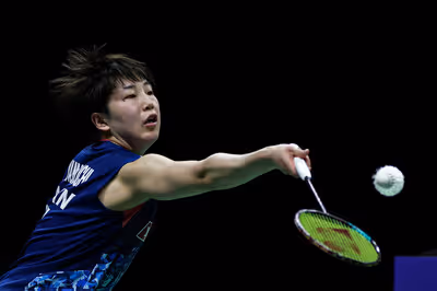 山口茜2-1逆转辛德胡集锦！2023新加坡公开赛 女单1/16决赛视频