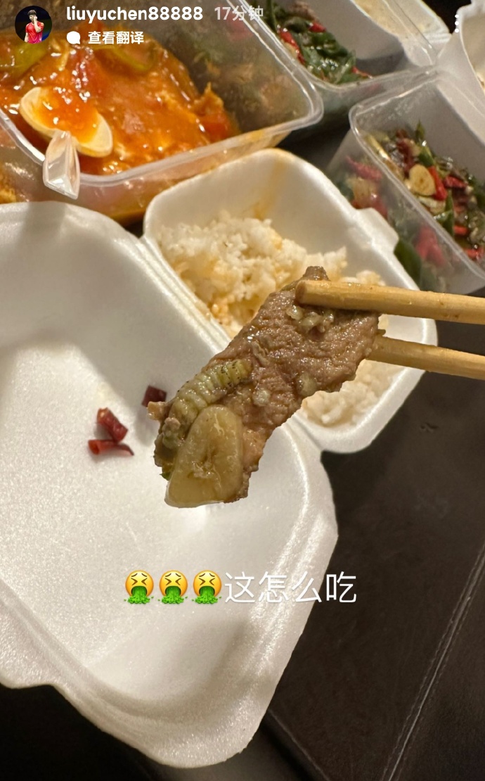 刘雨辰正在线吐槽膳食：那若何吃？