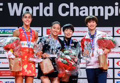 雅思组合1-2不敌徐承宰/蔡侑玎 国羽仅女双摘金 |2023世锦赛