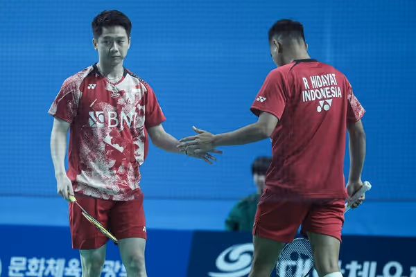 苏卡穆约/拉赫马特1-2不敌李哲辉/杨博轩集锦！ 2023韩国大师赛 男双1/8决赛视频