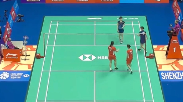 刘圣书/谭宁VS朱莉/托兰斯 2023中国大师赛 女双1/16决赛视频