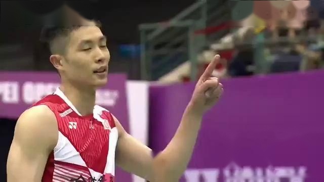 今年首进决赛！周天成2-0阿尤什集锦！ 2025中国台北公开赛 男单半决赛视频